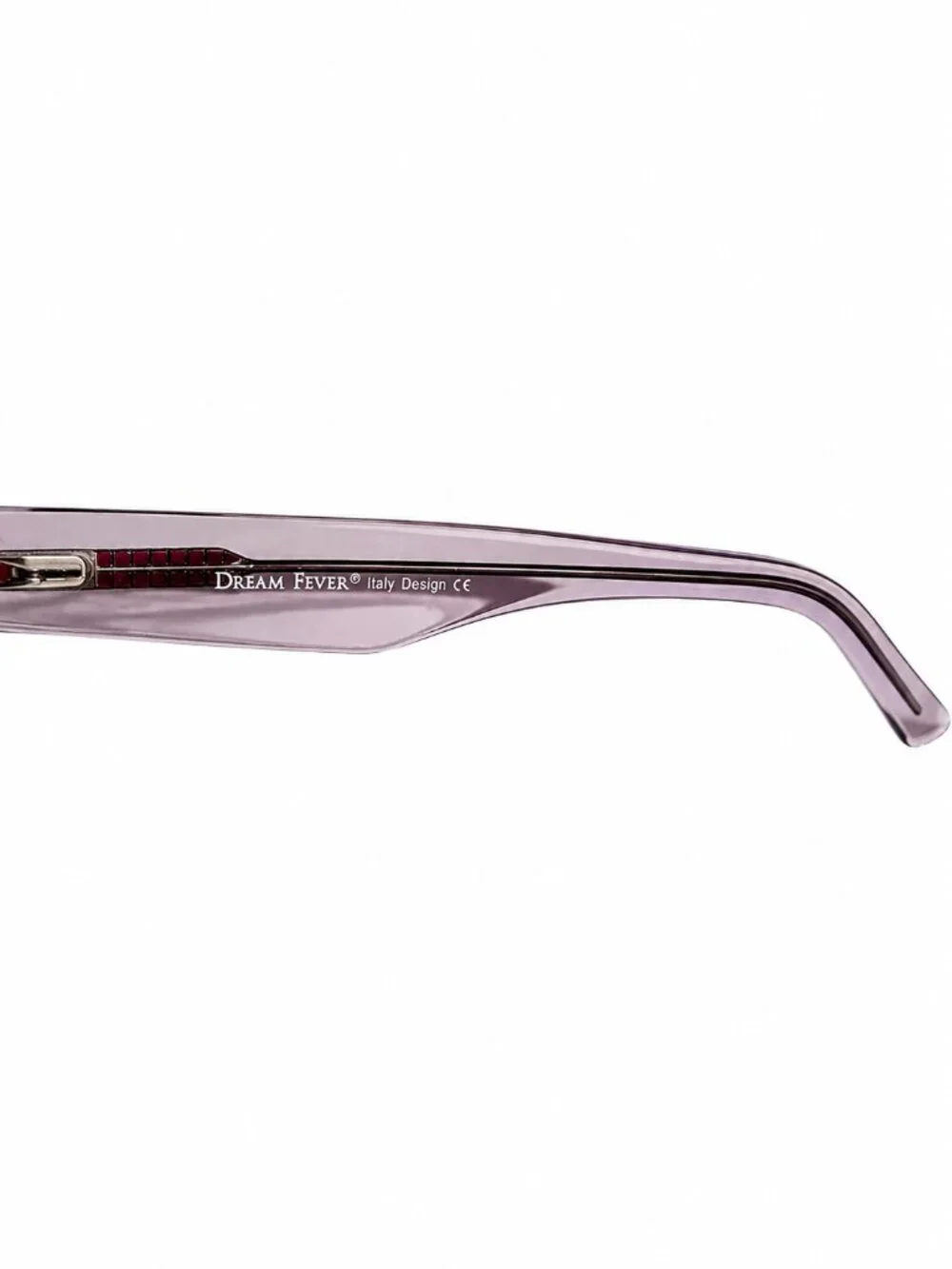 Dream Fever K8070 C4 Grey Crystal/Orange Square Eyeglass Frames 52-20-145